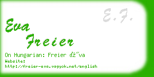 eva freier business card